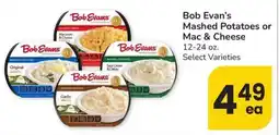 Safeway Bob Evan's Mashed Potatoes or Mac & Cheese offer