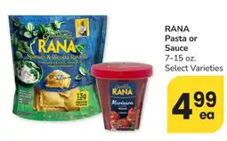 Safeway RANA Pasta or Sauce offer