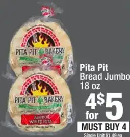 Super King Markets Pita Pit Bread Jumbo offer