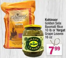 Super King Markets Kohinoor Golden Sela Basmati Rice or Yergat Grape Leaves offer