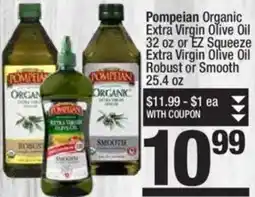Super King Markets Pompeian Organic Extra Virgin Olive Oil or EZ Squeeze Extra Virgin Olive Oil Robust or Smooth offer