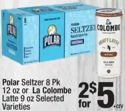 Super King Markets Polar Seltzer or La Colombe Latte offer