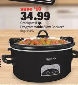 Meijer Crockpot 6 Qt. Programmable Slow Cooker offer