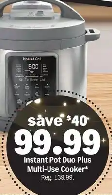 Meijer Instant Pot Duo Plus Multi-Use Cooker offer