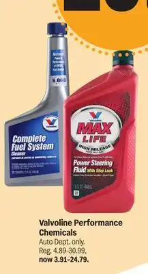 Meijer Valvoline Performance Chemicals offer