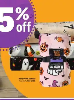 Meijer Halloween Throws offer
