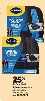 Meijer Dr. Scholl's Auto Accessories offer