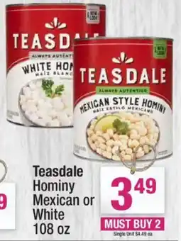 Super King Markets Teasdale Hominy Mexican or White offer