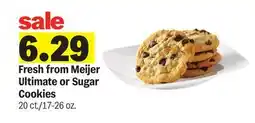 Meijer Fresh from Meijer Ultimate or Sugar Cookies offer