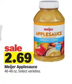 Meijer Meijer Applesauce offer