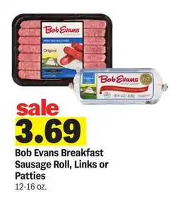 Meijer Bob Evans Breakfast Sausage Roll, Links or Patties offer