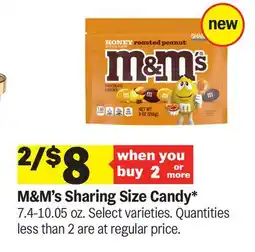 Meijer M&M's Sharing Size Candy offer