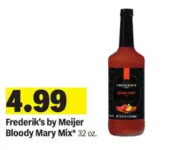 Meijer Frederik's by Meijer Bloody Mary Mix offer