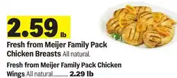 Meijer Fresh from Meijer Family Pack Chicken Breast offer