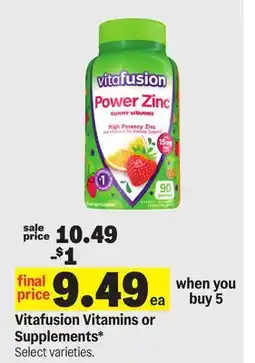 Meijer Vitafusion Vitamins or Supplements offer