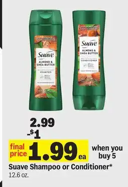 Meijer Suave Shampoo or Conditioner offer
