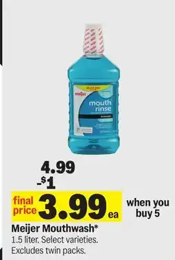 Meijer Meijer Mouthwash offer
