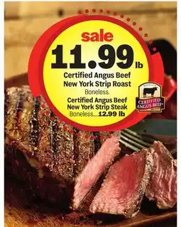 Meijer Certified Angus Beef New York Strip Roast offer