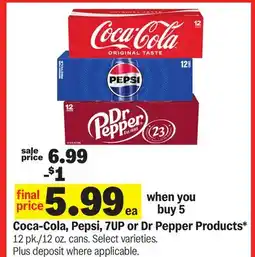 Meijer Coca-Cola, Pepsi, 7UP or Dr Pepper Products offer