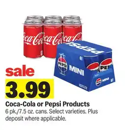 Meijer Coca-Cola or Pepsi Products offer