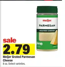 Meijer Meijer Grated Parmesan Cheese offer