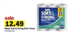 Meijer Meijer Soft & Strong Bath Tissue offer