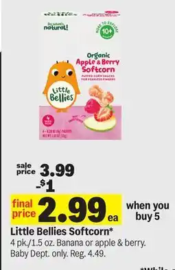 Meijer Little Bellies Softcorn offer