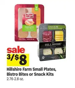 Meijer Hillshire Farm Small Plates, Bistro Bites or Snack Kits offer