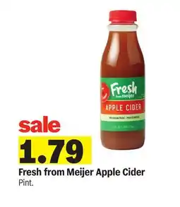 Meijer Fresh from Meijer Apple Cider offer
