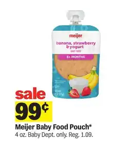Meijer Meijer Baby Food Pouch offer