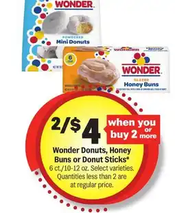 Meijer Wonder Donuts, Honey Buns or Donut Sticks offer