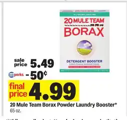 Meijer Mule Team Borax Powder Laundry Booster offer