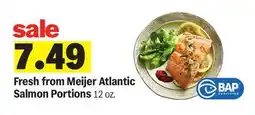 Meijer Fresh from Meijer Atlantic Salmon Portions offer