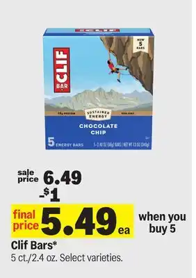 Meijer Clif Bars offer