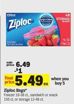 Meijer Ziploc Bags offer