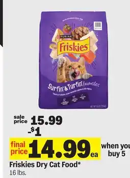 Meijer Friskies Dry Cat Food offer