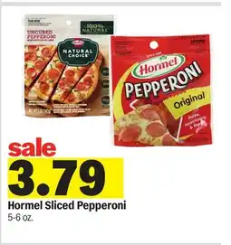 Meijer Hormel Sliced Pepperoni offer