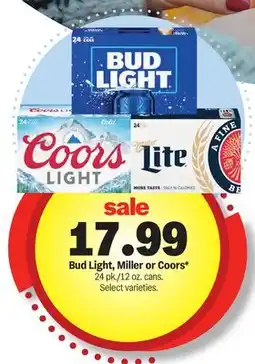 Meijer Bud Light, Miller or Coors offer