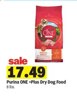 Meijer Purina ONE +Plus Dry Dog Food offer
