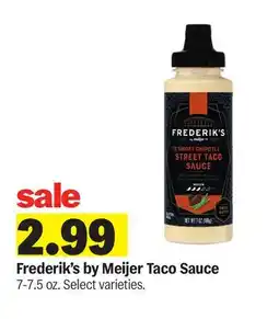 Meijer Frederik's by Meijer Taco Sauce offer