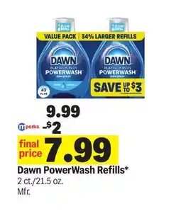 Meijer Dawn PowerWash Refills offer