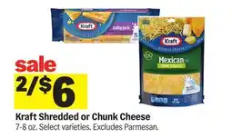Meijer Kraft Shredded or Chunk Cheese offer