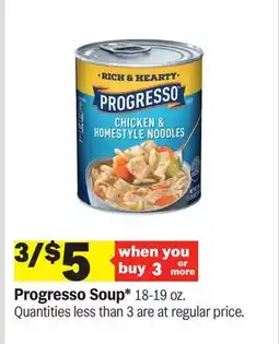 Meijer Progresso Soup offer
