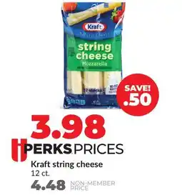 Hy-Vee Kraft string cheese offer