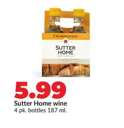 Hy-Vee Sutter Home wine offer