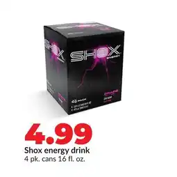 Hy-Vee Shox energy drink offer