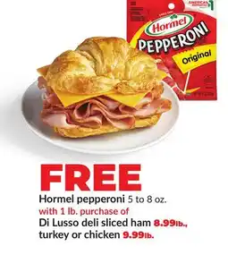 Hy-Vee Di Lusso deli sliced ham offer