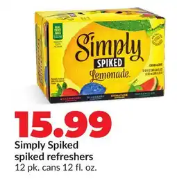Hy-Vee Simply Spiked spiked refreshers offer