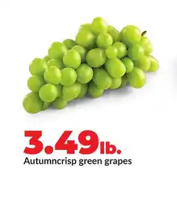 Hy-Vee Autumncrisp green grapes offer