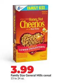Hy-Vee Family Size General Mills cereal offer